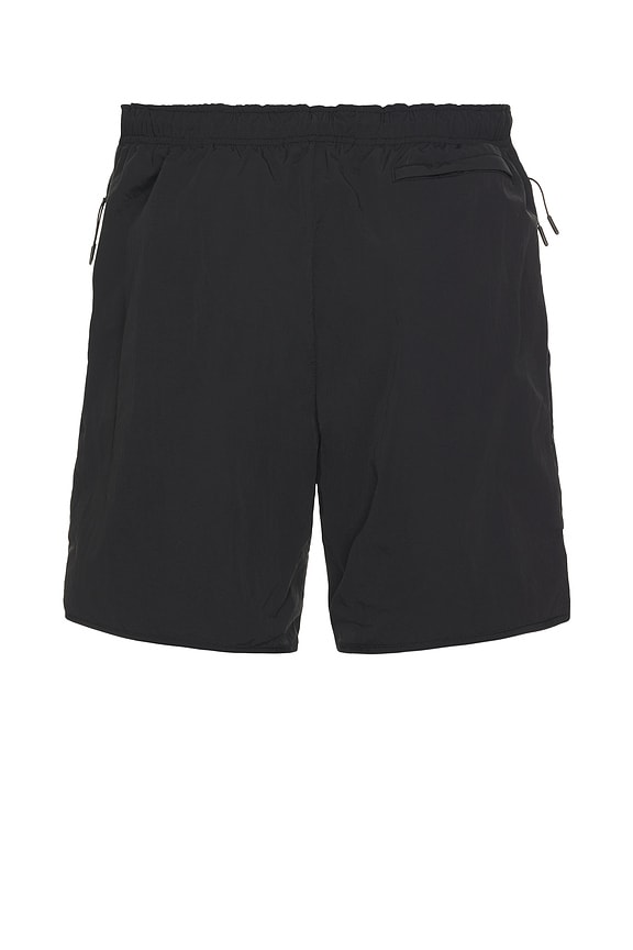 view 2 of 5 Curved Nylon Shorts in Jet Black