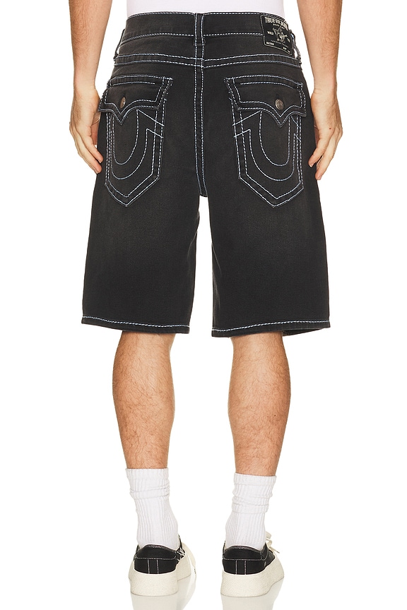 view 2 of 4 Bobby Big T Flap Shorts in Deep Silence Black Wash
