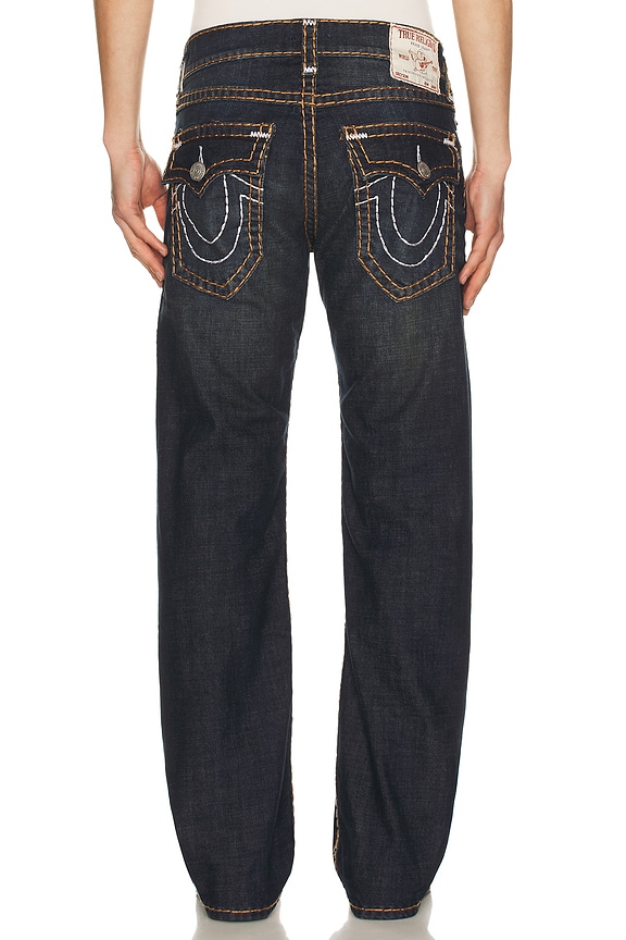 True Religion Billy Super T Flap Denim Pant in Jeud Midnight Spark