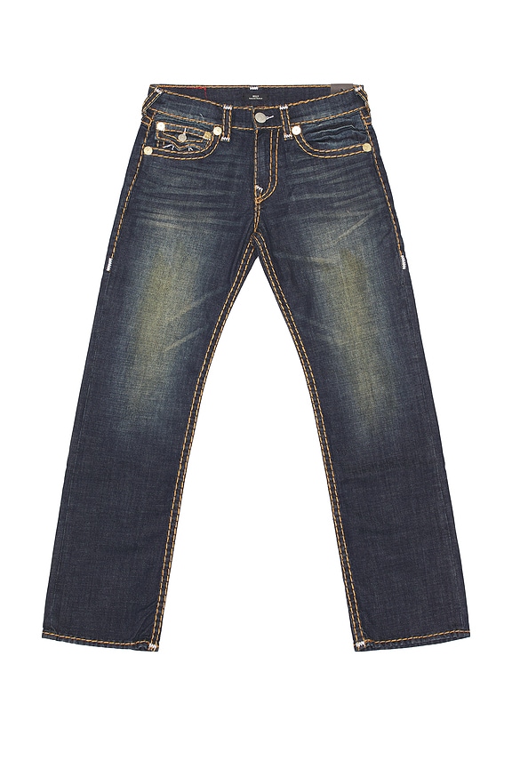 True Religion Billy Super T Flap Denim Pant in Jeud Midnight Spark