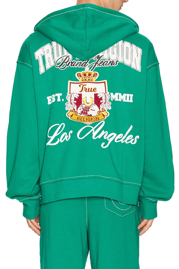view 1 of 6 Crest Big T Cinched Zip Up Hoodie in Amazon