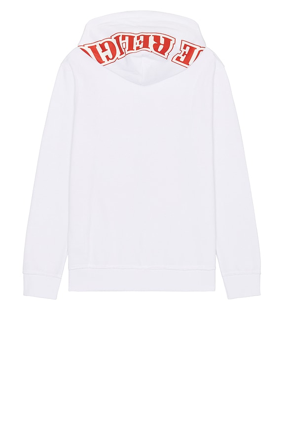 view 2 of 3 Exaggerated Icon Zip Hoodie in Optic White