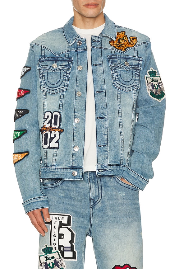 view 1 of 7 BLOUSON CAMPUS JIMMY in Medium Wash