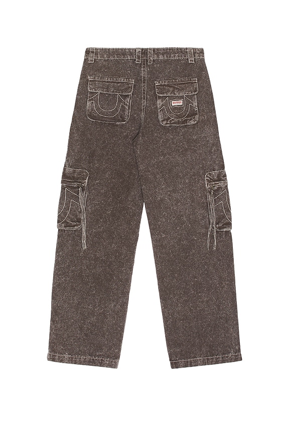 view 2 of 6 Big T Fashion Cargo Pant in Brown Acid Wash