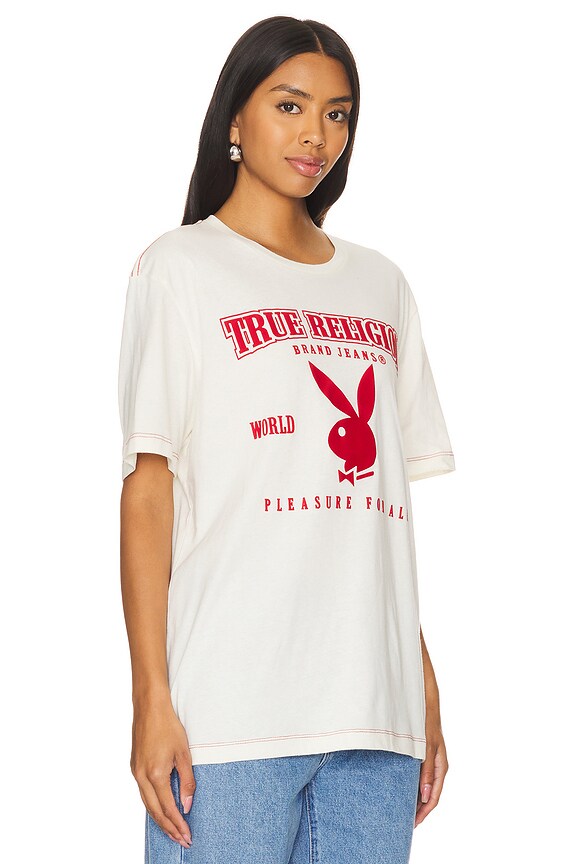 view 2 of 4 x Playboy Play Tee in Winter White