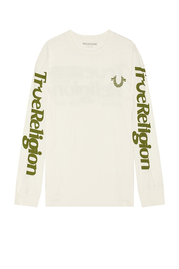 view 2 of 4 True Flag Long Sleeve Tee in Winter White