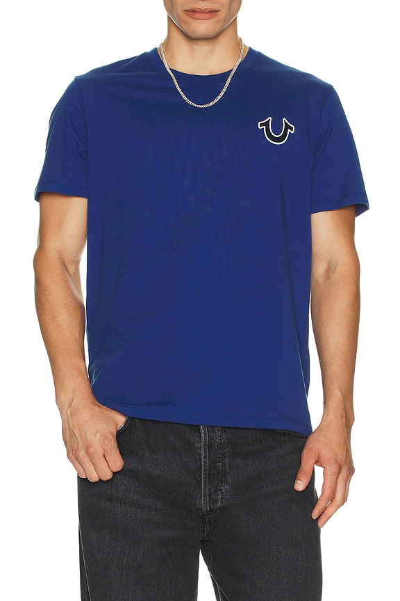 view 3 of 4 Buddha Tee in Cobalt