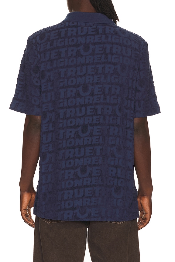 view 2 of 5 POLO À GLISSIÈRE LOGO in Midnight Blue