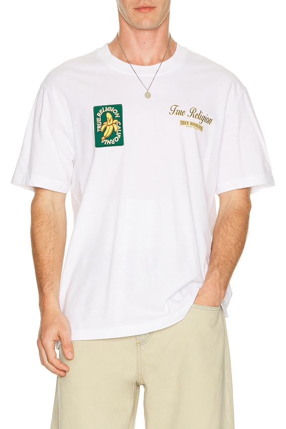 view 2 of 5 ФУТБОЛКА ORCHARD STAMPS in Optic White