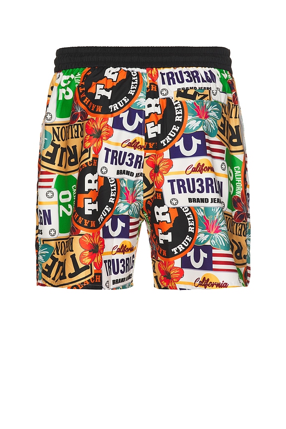 view 2 of 4 Board Shorts in White & Mix