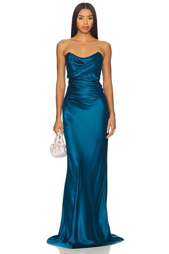 Cowl Bustier Gown