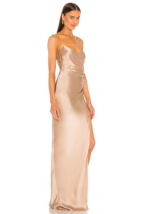 view 2 of 3 X REVOLVE Strappy Gathered Gown in Champagne
