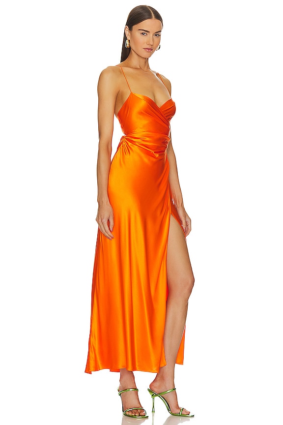 view 2 of 3 ПЛАТЬЕ С ЗАПАХОМ in Tangerine