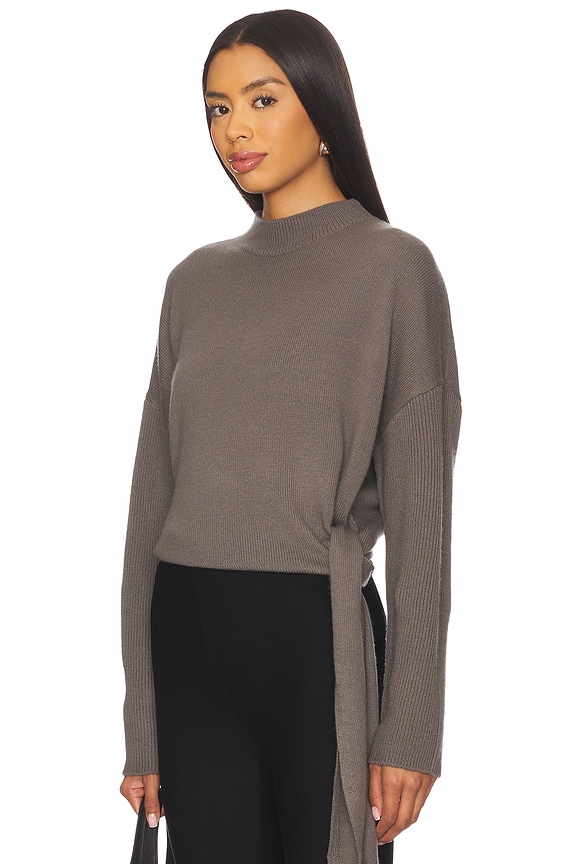 view 1 of 4 Sweater With Side Tie in Steel