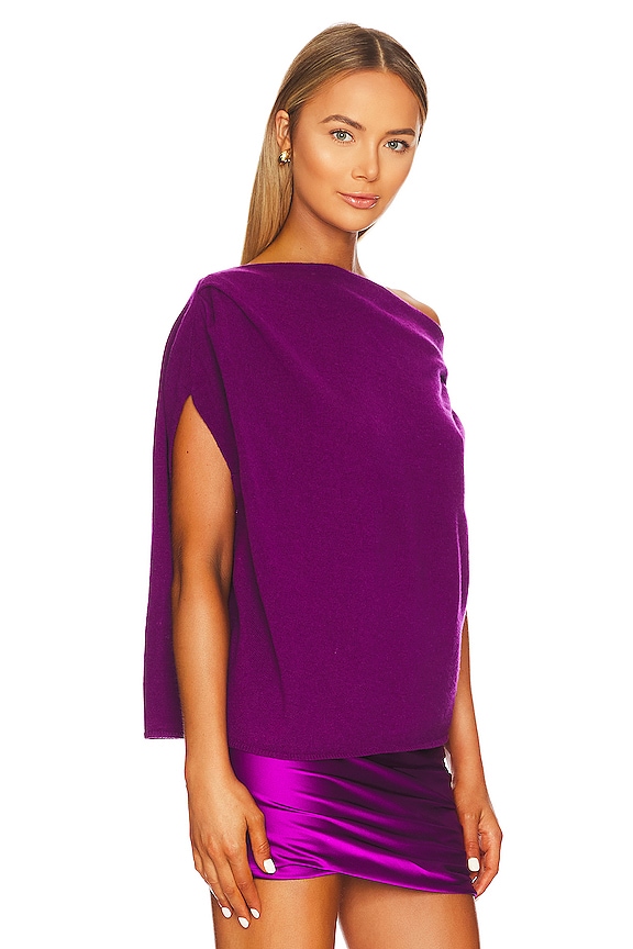 view 2 of 4 ТОП ASYMMETRICAL DRAPE in Acai
