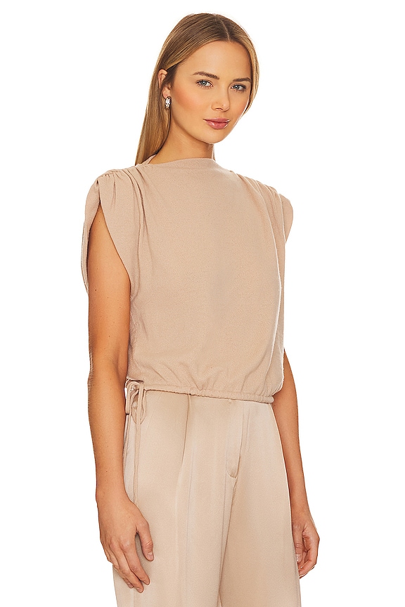 view 2 of 4 SUÉTER CON HOMBROS FRUNCIDOS in Champagne