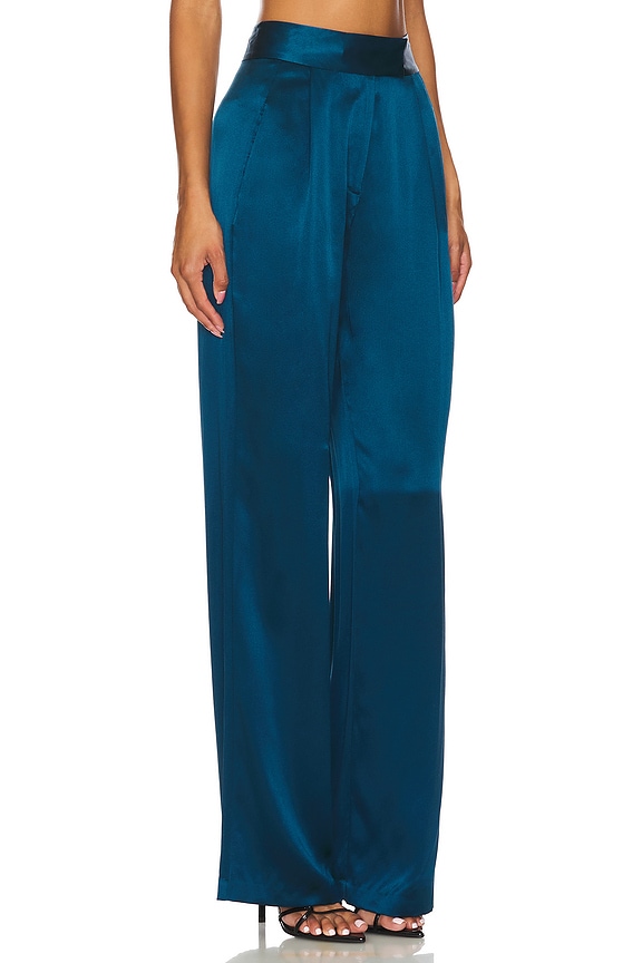 view 2 of 6 PANTALÓN CON TRABILLAS WIDE LEG in Marine