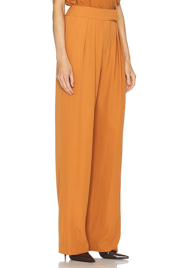 view 2 of 6 Double Pleat Trouser in Copper