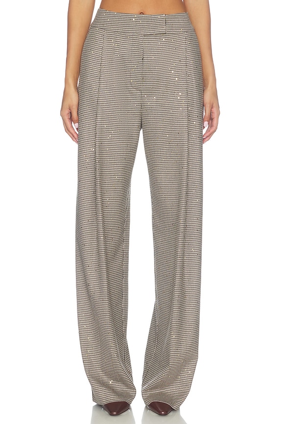 view 2 of 7 Boyfriend Trouser in Houndstooth