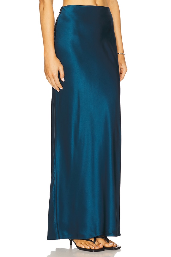 view 2 of 6 Bias Maxi Skirt in Marine