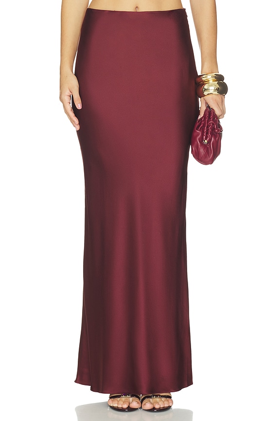 view 2 of 7 JUPE MAXI SKIRT in Henna