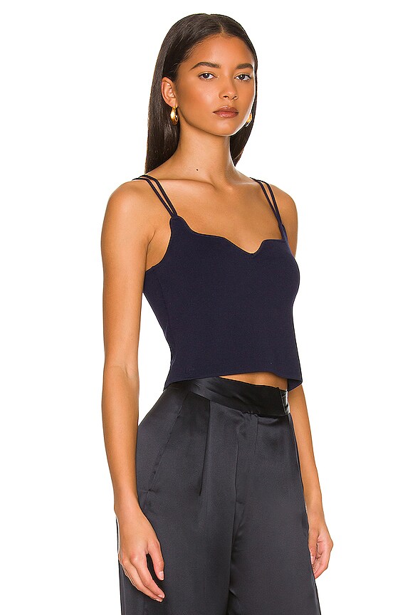 view 2 of 4 Curved Knit Top in Abyss