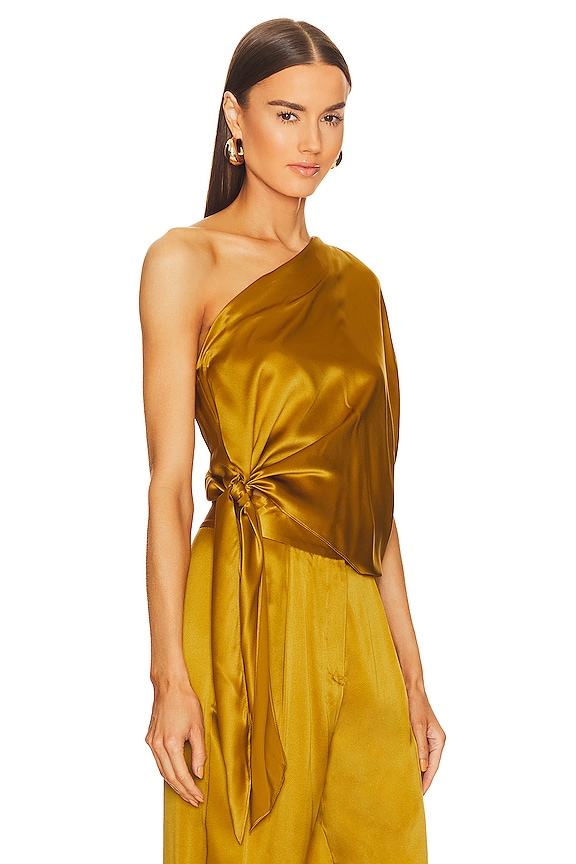 view 2 of 5 ONE SHOULDER 탑 in Topaz