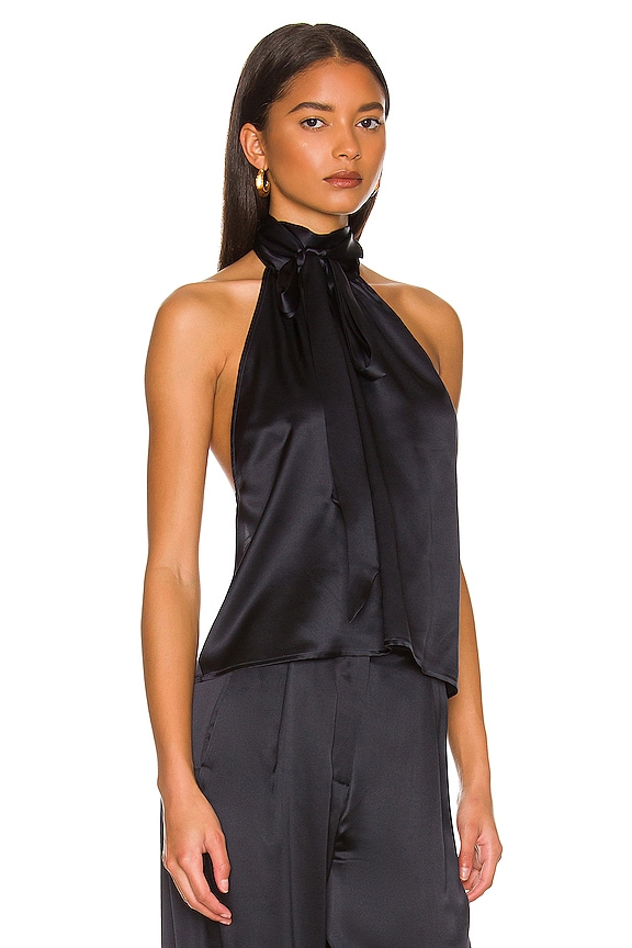 view 2 of 4 Halter Open Back Top in Abyss