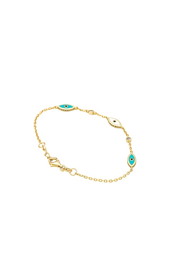 view 2 of 2 BRAZALETE THE EVIL EYE in Gold