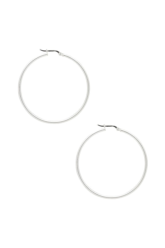 view 2 of 2 ESSENTIAL STERLING フープ in Silver