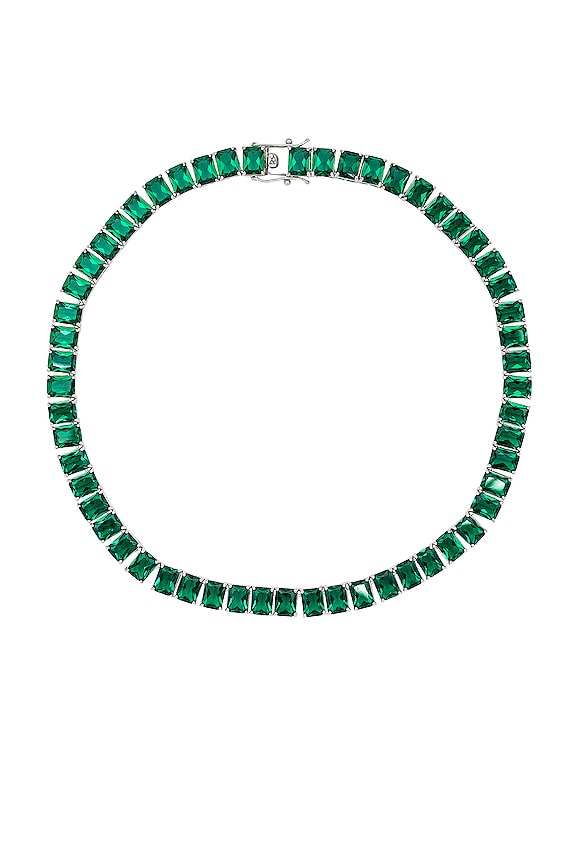 view 2 of 3 Emerald Tennis Choker in Emerald