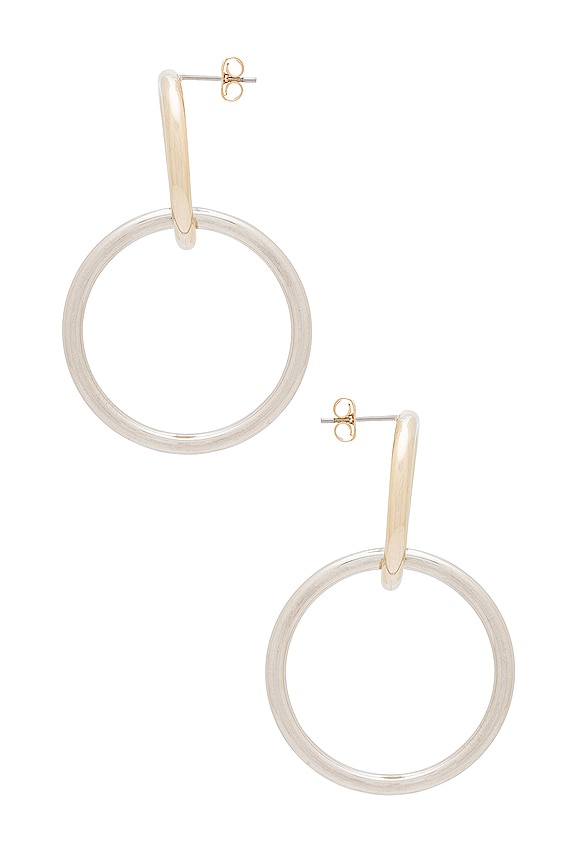 view 2 of 2 The Floaris Hoop Earring in Two Tone