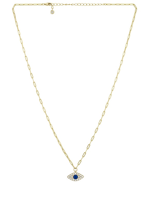 The M Jewelers NY Pave Evil Eye Reda Link Pendant Necklace in Gold ...