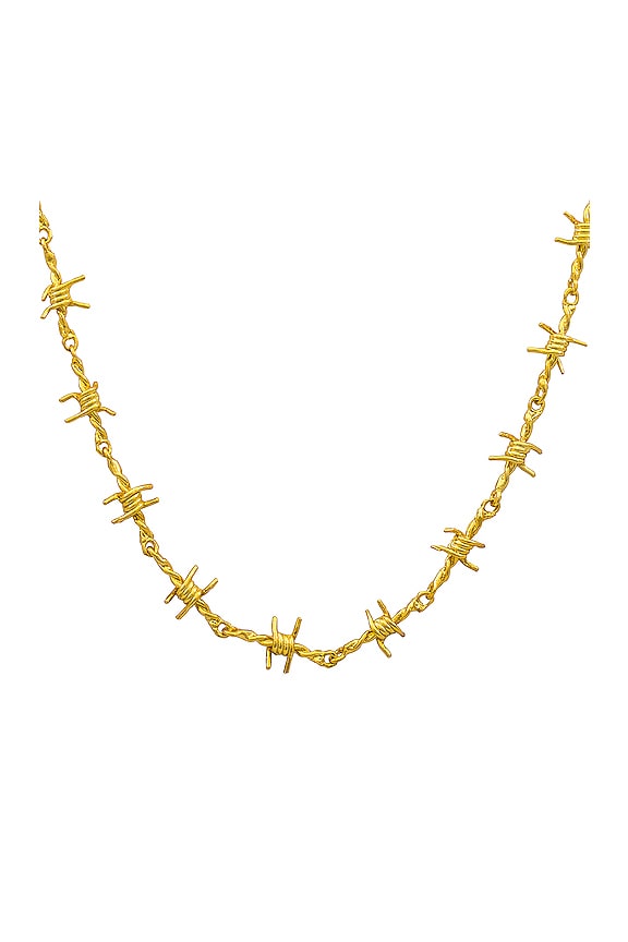 view 2 of 2 X Danielle Guizio The Barb Wire Choker in Gold