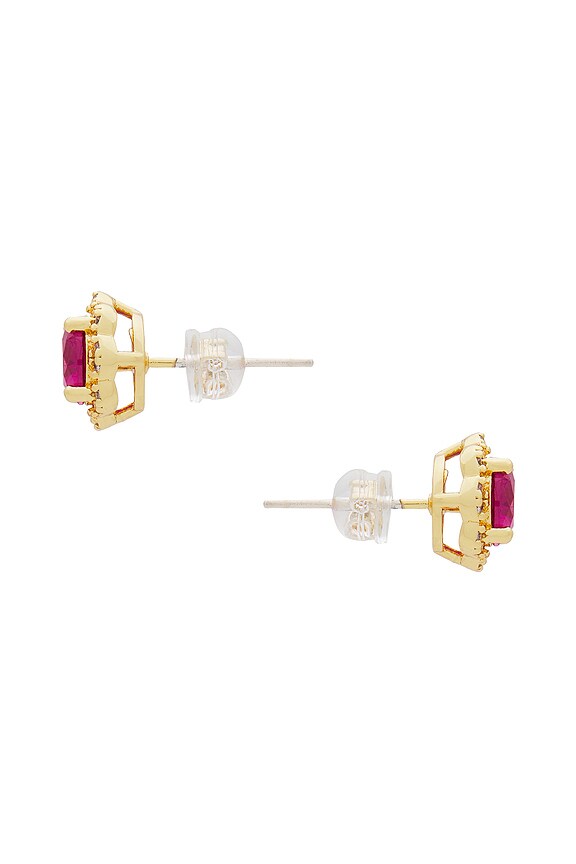view 2 of 2 PENDIENTES CINDY KIMBERLY in Fuchsia