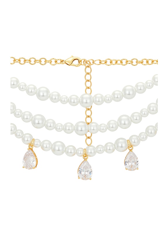 view 2 of 2 X Cindy Kimberly The Pearl Montiel Choker in Gold & Pearl