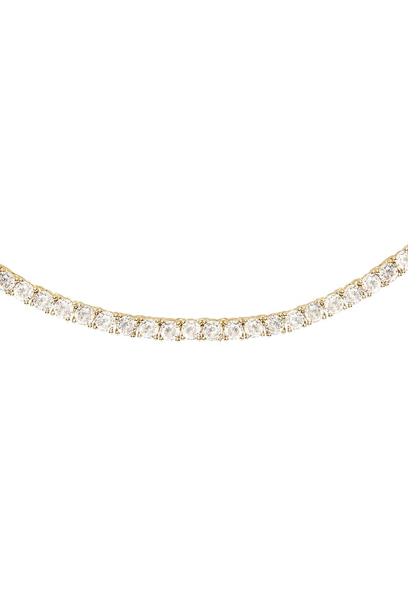 view 2 of 2 COLLAR DE DIAMANTES 4MM CZ in Gold