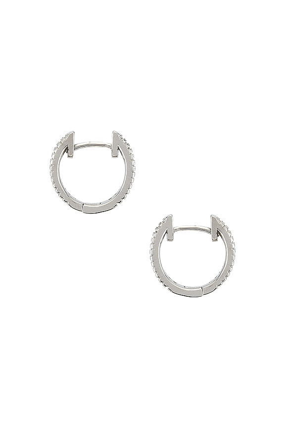 view 2 of 3 BOUCLES D'OREILLES BAGUETTE CHANNEL SET in Silver
