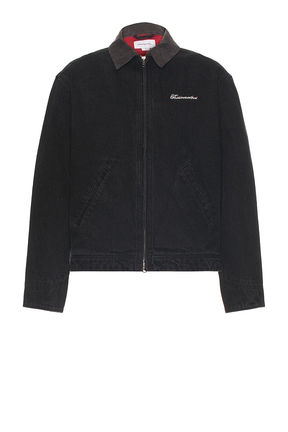 view 1 of 4 Denim Work Jacket in Black