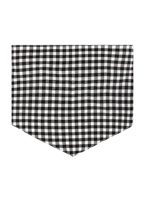 view 2 of 3 Eppie Head Scarf in Black & White Gingham