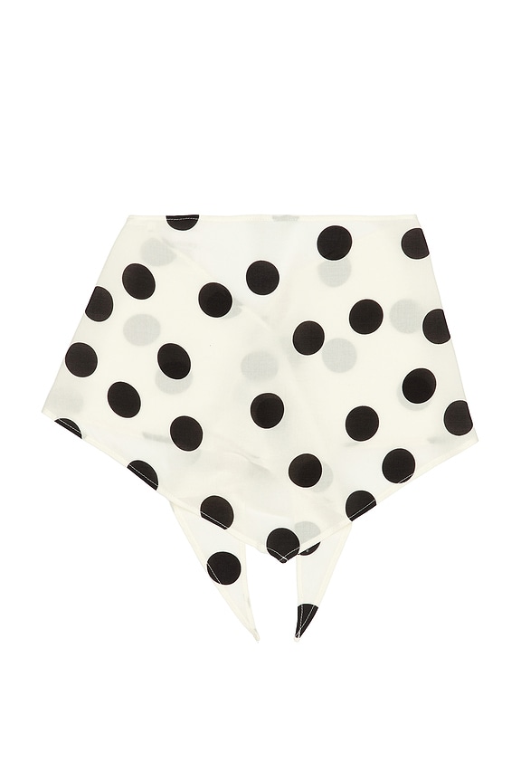 view 1 of 3 Eppie Head Scarf in Black & White Dot Mix