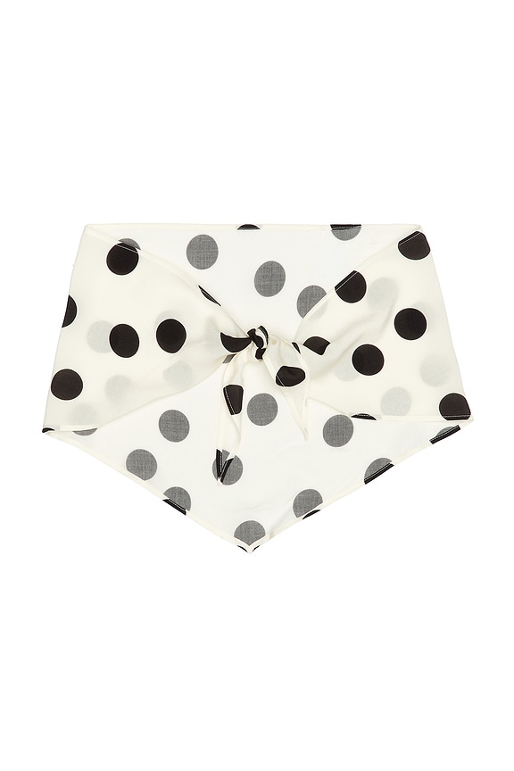 view 2 of 3 Eppie Head Scarf in Black & White Dot Mix