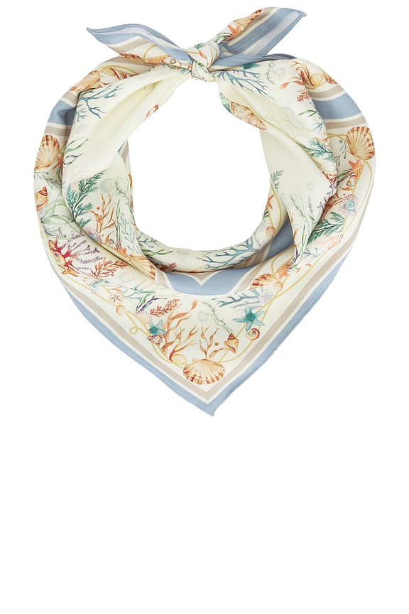view 1 of 2 Sutton Head Scarf in Ivory Multi