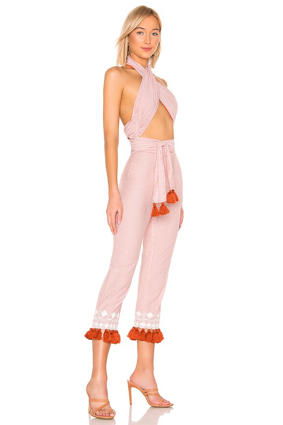 view 2 of 3 Jamie Jumpsuit in Rust Stripe