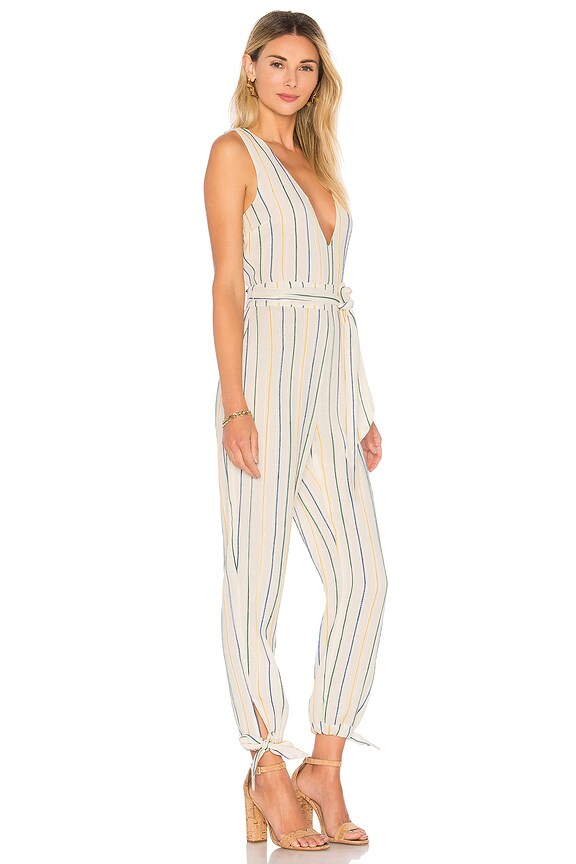 view 2 of 3 REESE 딥 브이 점프슈트 in Ellis Stripe