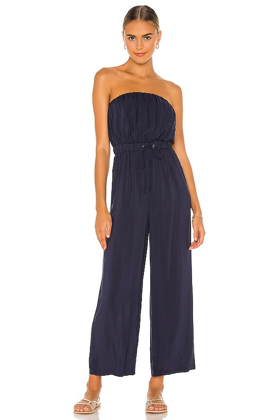 Tularosa Strapless Jumpsuit in Blue | REVOLVE