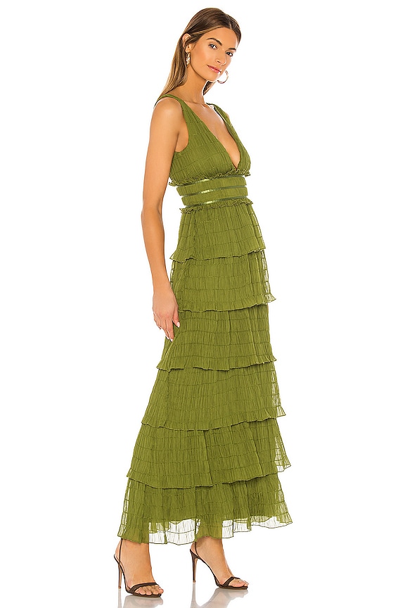 view 2 of 3 Caden Dress in Moss Green