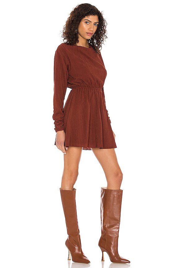 view 2 of 3 Della Dress in Rust