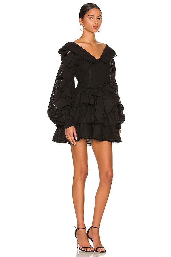 view 2 of 3 МИНИ ПЛАТЬЕ FLORINE in Black