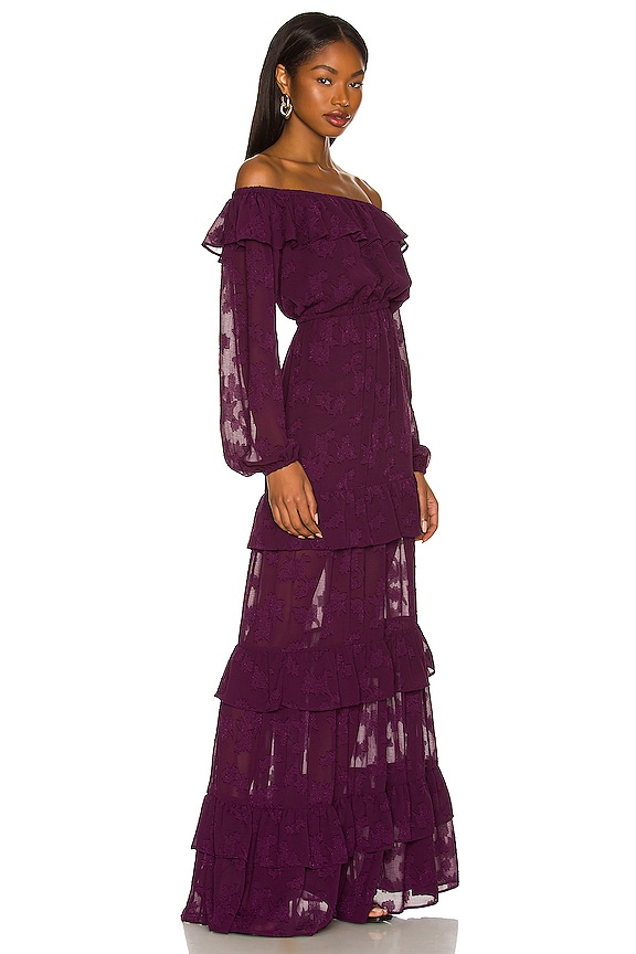 view 2 of 4 Sienna Maxi Dress in Berry Red